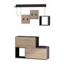 Hanah Home Perchero Holdon Antracita y Roble